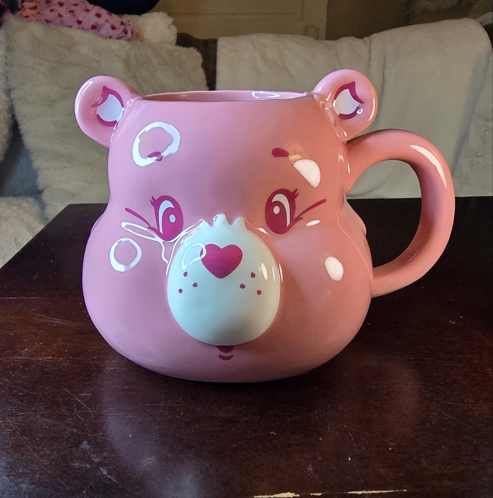 Pink Care Bear 3D Mug